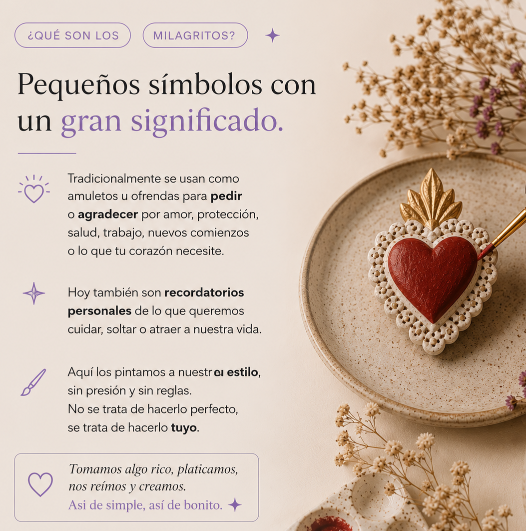 Taller de pintar tu milagrito en Club Creativo CDMX